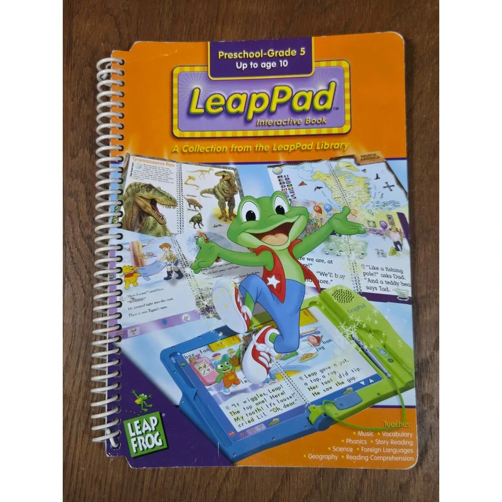 LeapFrog LeapPad Interactive Books Lot Reading Writing Music Disney Tigger PreK2